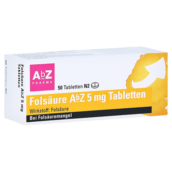 Folsäure AbZ 5mg – PZN 1234556 – PZN 1234556