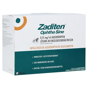 ZADITEN ophtha sine 0,25mg/ml Augentropfen – PZN 1478318 – PZN 1478318