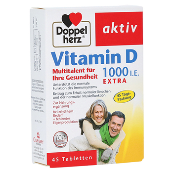 DOPPELHERZ Vitamin D3 1000 I.E. EXTRA Tabletten – PZN 10556885 – PZN 10556885