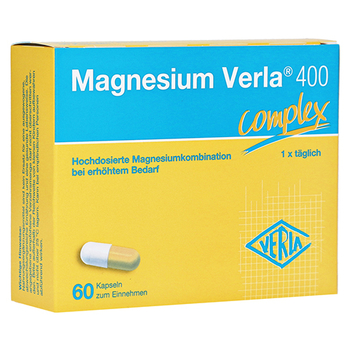 Magnesium Verla 400 Kapseln – PZN 13984512 – PZN 13984512