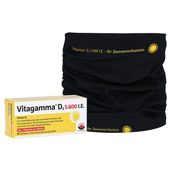 Vitagamma D3 5.600 I.E .Vitamin D3 NEM + gratis Loop-Schal Vitagamma – PZN 11239454 – PZN 11239454