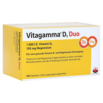 VITAGAMMA D3 Duo 1.000 I.E Vit.D3 150mg Magnes.NEM – PZN 11141206 – PZN 11141206