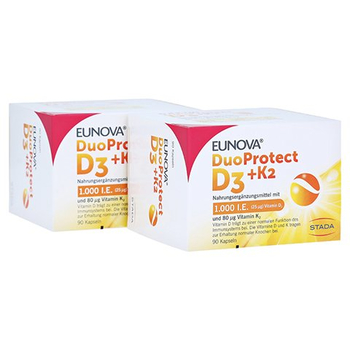 EUNOVA DuoProtect D3+K2 1.000 I.E./80 µg Kps.Kombi – PZN 15436766 – PZN 15436766