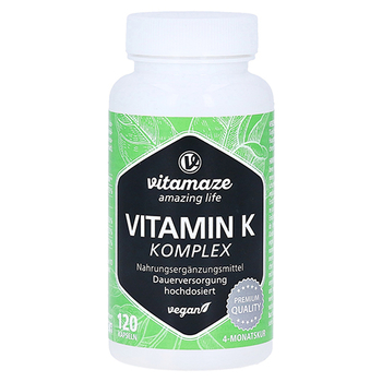 VITAMIN K1+K2 Komplex hochdosiert vegan Kapseln – PZN 13947480 – PZN 13947480