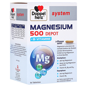 DOPPELHERZ Magnesium 500 Depot system Tabletten – PZN 17544684 – PZN 17544684